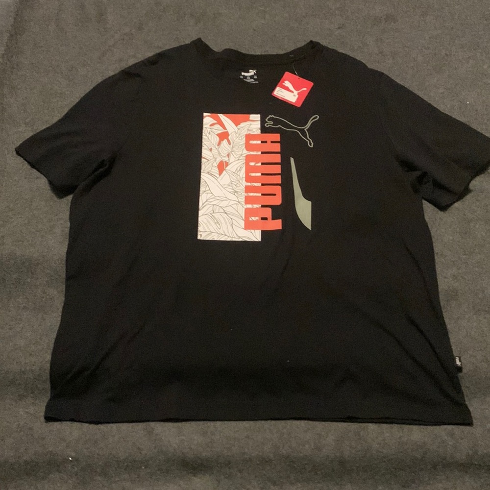 Mens Puma Tee Shirt XXL Black